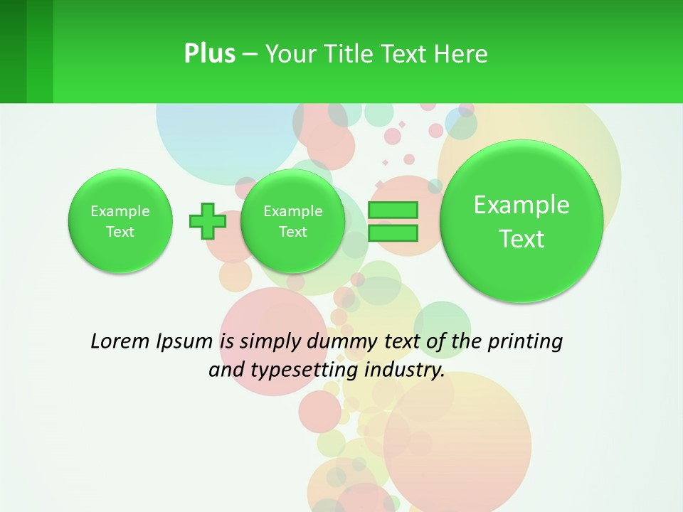 Illustration Of Circles PowerPoint Template
