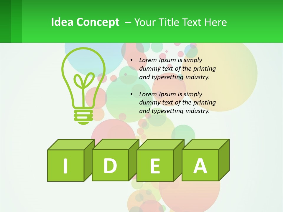 Illustration Of Circles PowerPoint Template