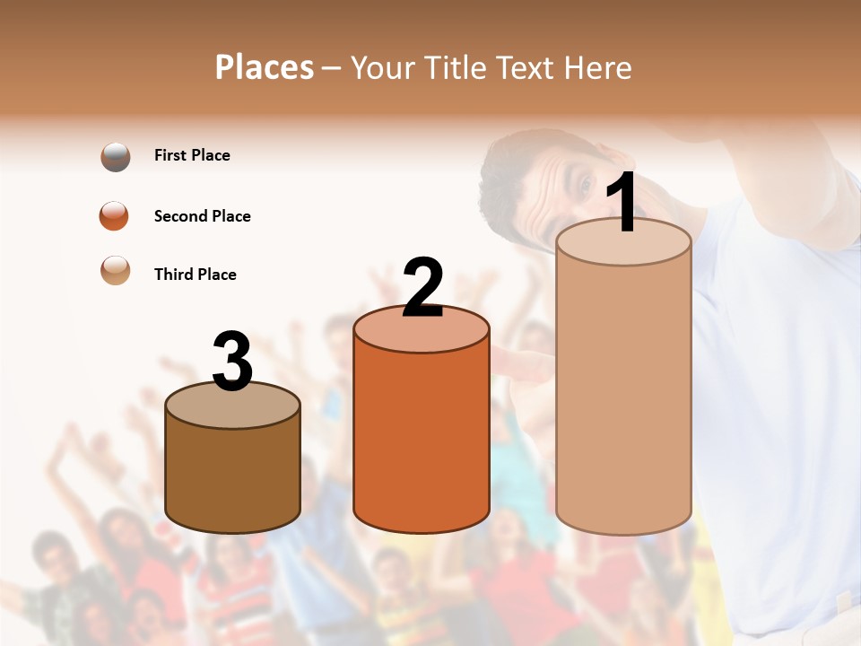 People In The Photo Are Happy PowerPoint Template