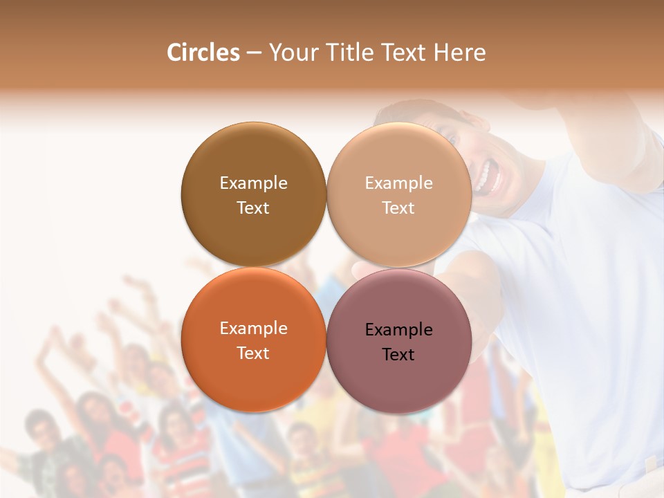 People In The Photo Are Happy PowerPoint Template