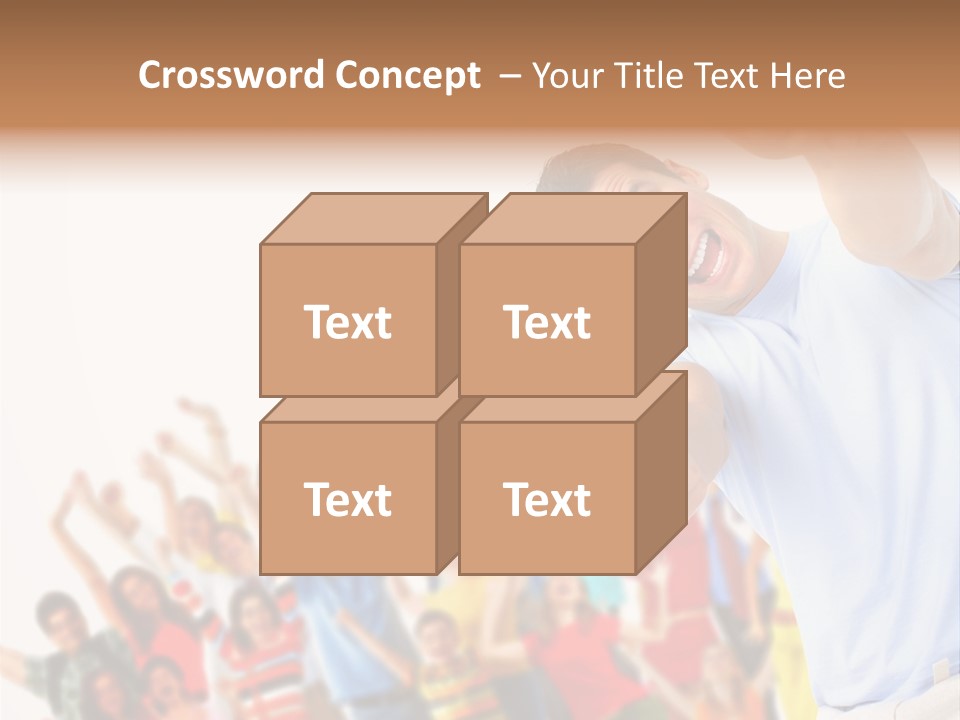 People In The Photo Are Happy PowerPoint Template