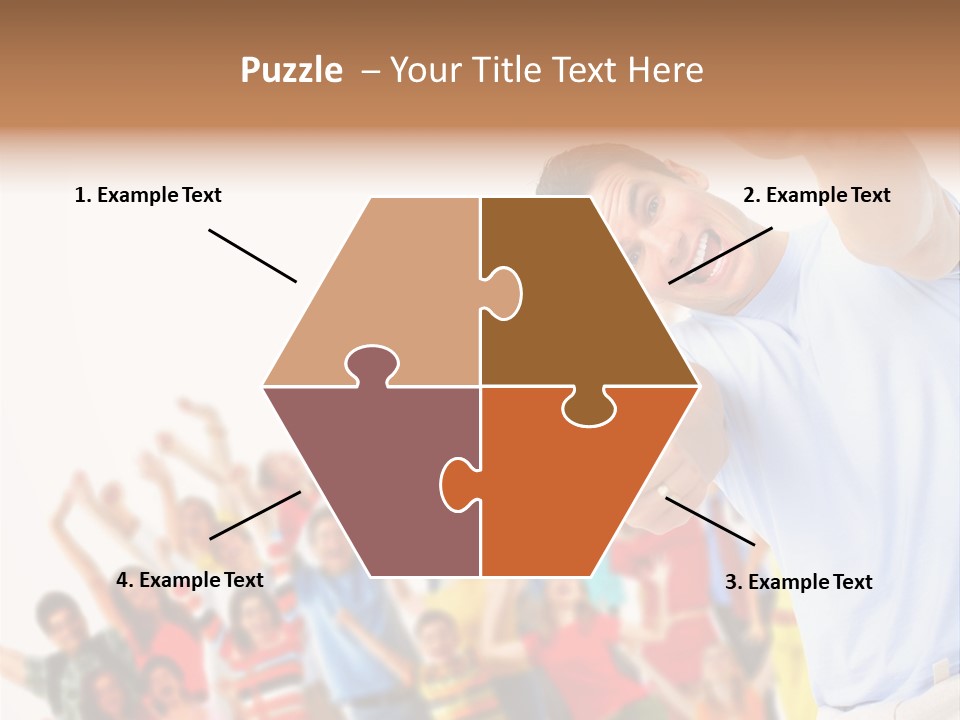 People In The Photo Are Happy PowerPoint Template