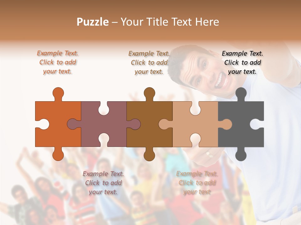 People In The Photo Are Happy PowerPoint Template