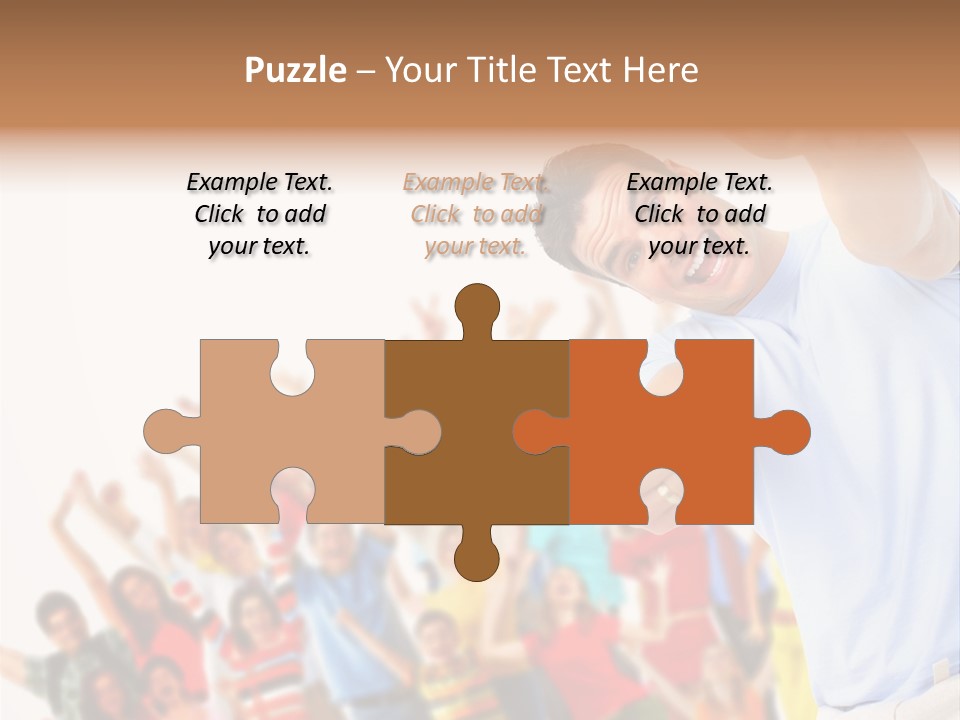 People In The Photo Are Happy PowerPoint Template