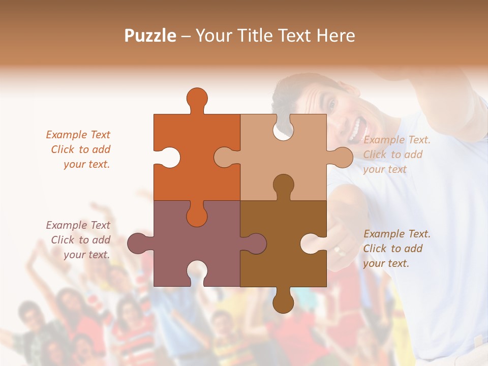 People In The Photo Are Happy PowerPoint Template