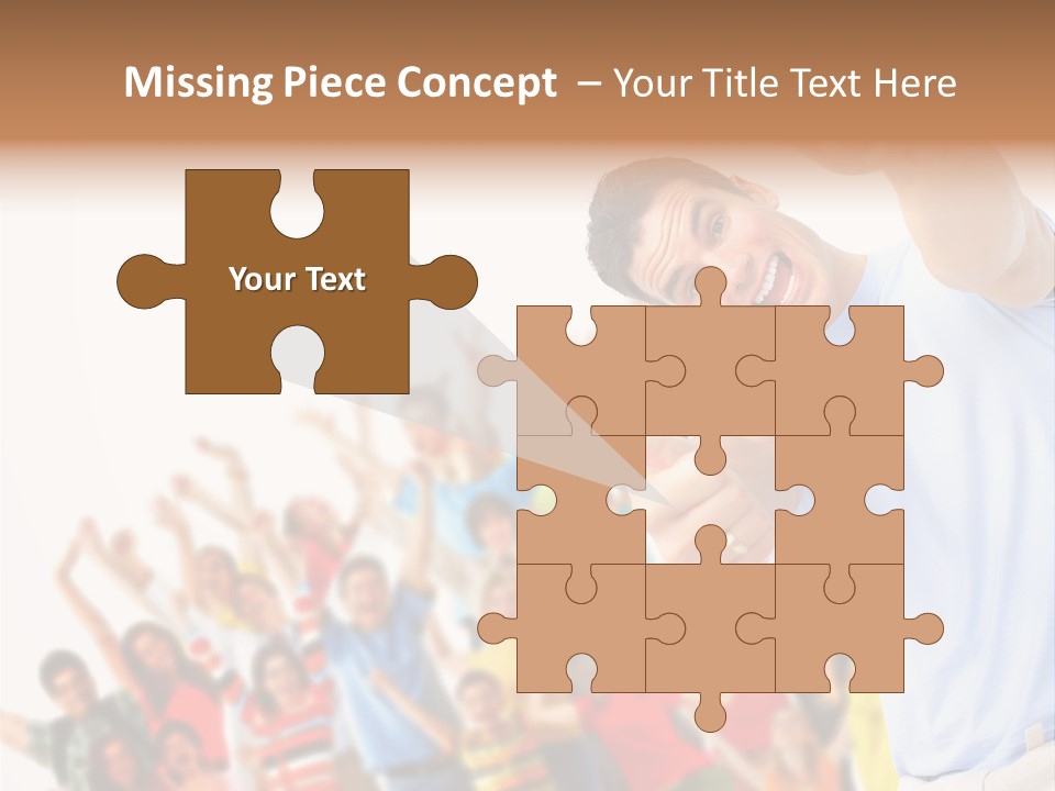 People In The Photo Are Happy PowerPoint Template