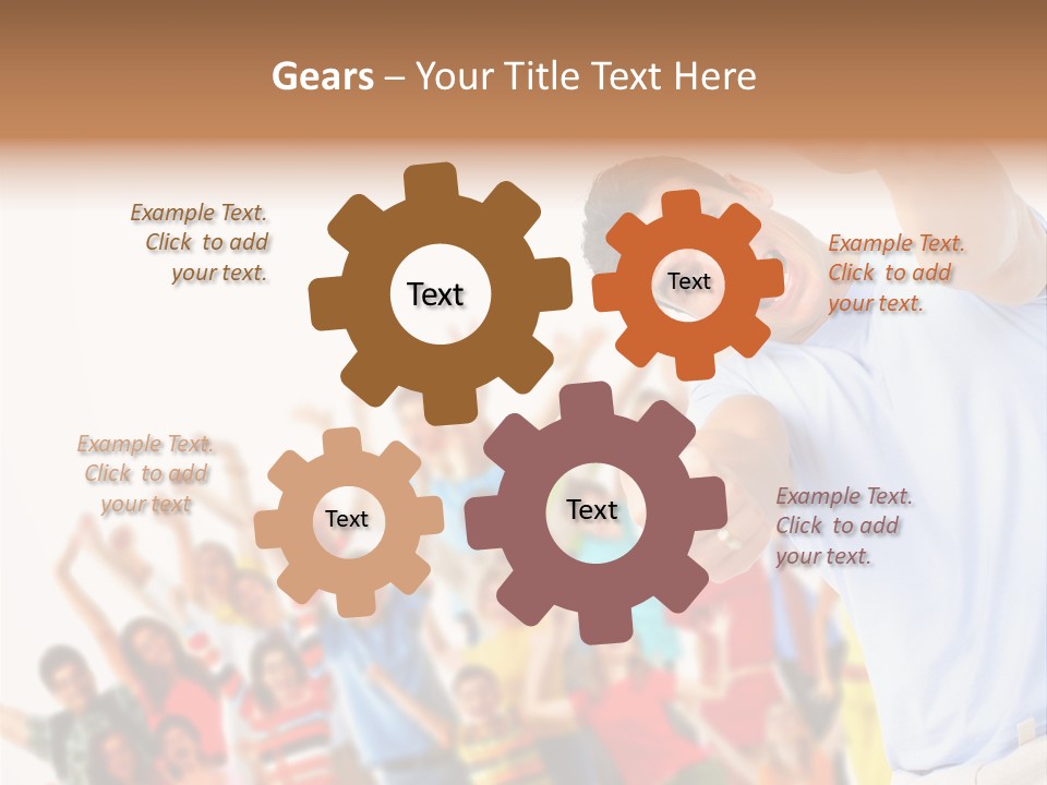 People In The Photo Are Happy PowerPoint Template