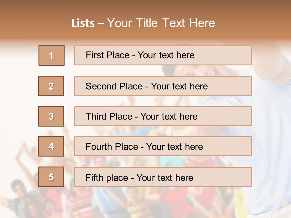 People In The Photo Are Happy PowerPoint Template