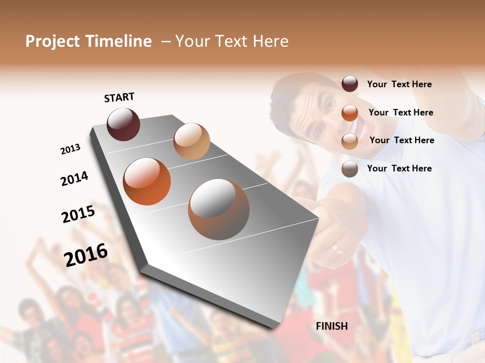 People In The Photo Are Happy PowerPoint Template