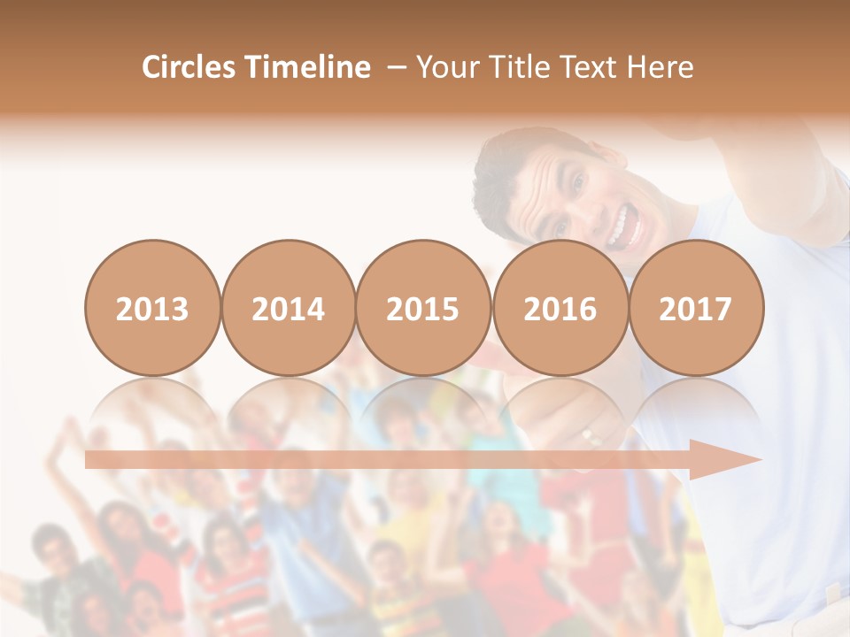 People In The Photo Are Happy PowerPoint Template