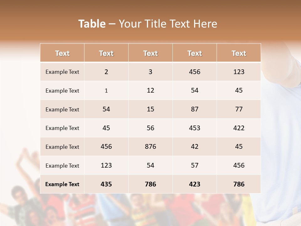 People In The Photo Are Happy PowerPoint Template