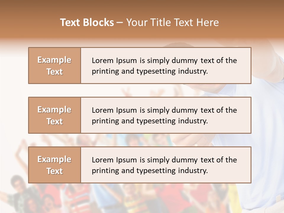 People In The Photo Are Happy PowerPoint Template