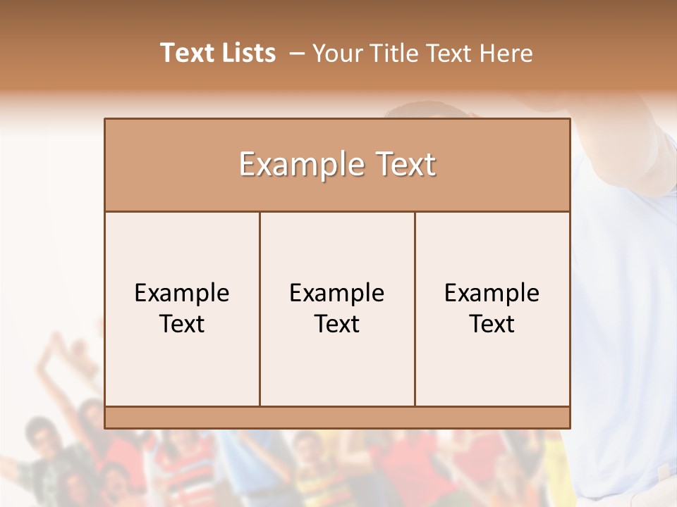 People In The Photo Are Happy PowerPoint Template