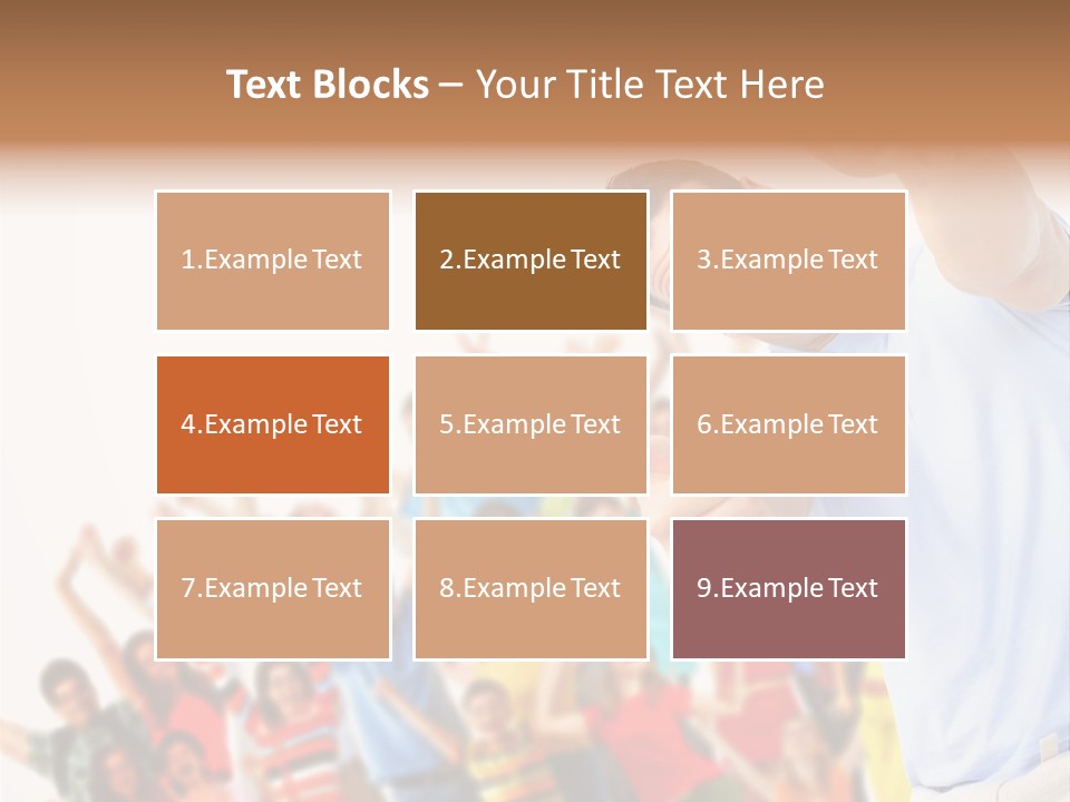 People In The Photo Are Happy PowerPoint Template