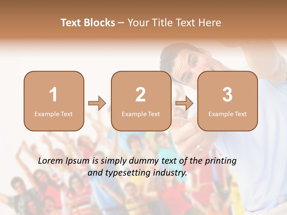 People In The Photo Are Happy PowerPoint Template