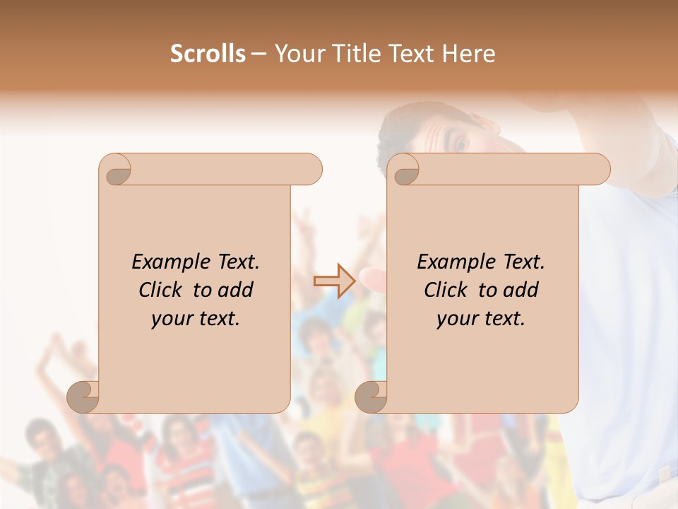People In The Photo Are Happy PowerPoint Template