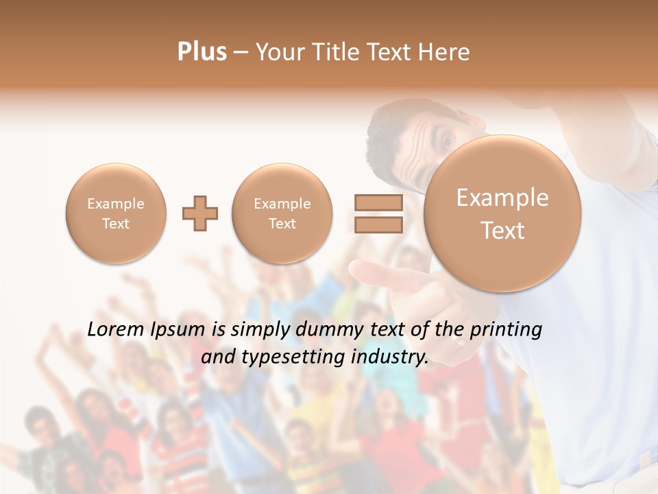 People In The Photo Are Happy PowerPoint Template