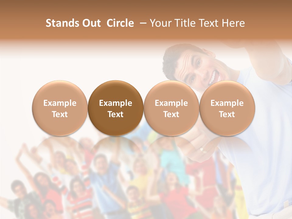 People In The Photo Are Happy PowerPoint Template