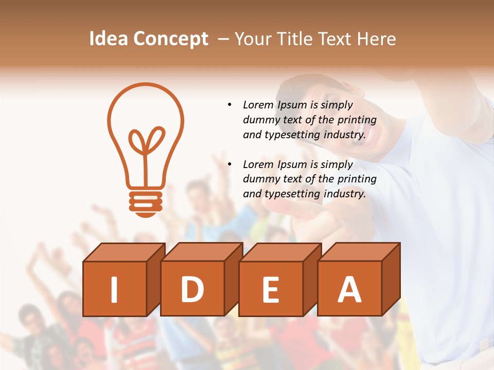 People In The Photo Are Happy PowerPoint Template