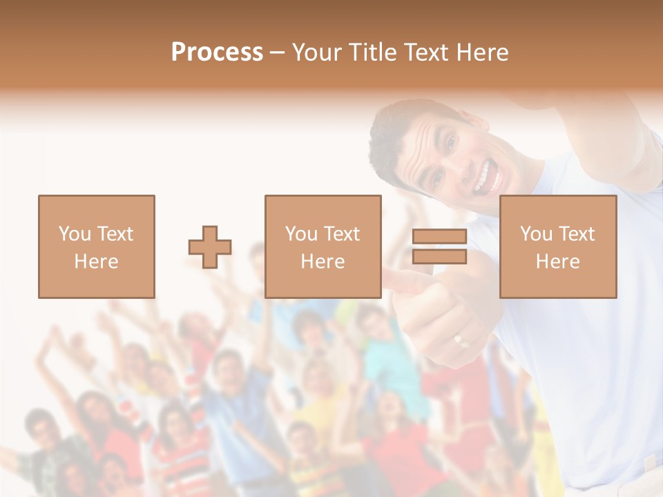 People In The Photo Are Happy PowerPoint Template