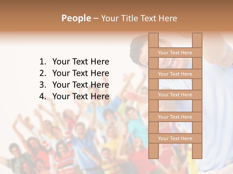 People In The Photo Are Happy PowerPoint Template