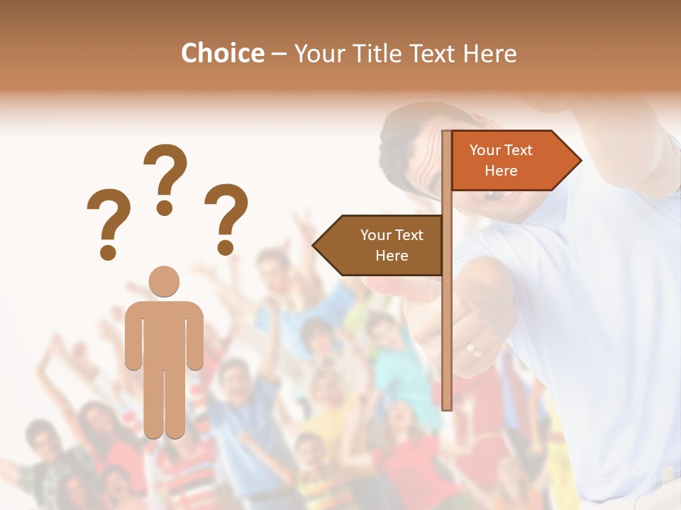 People In The Photo Are Happy PowerPoint Template