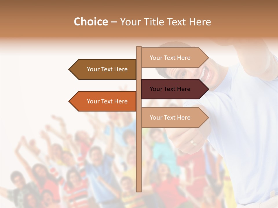 People In The Photo Are Happy PowerPoint Template