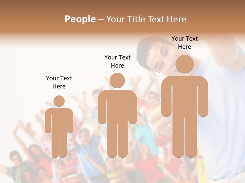 People In The Photo Are Happy PowerPoint Template