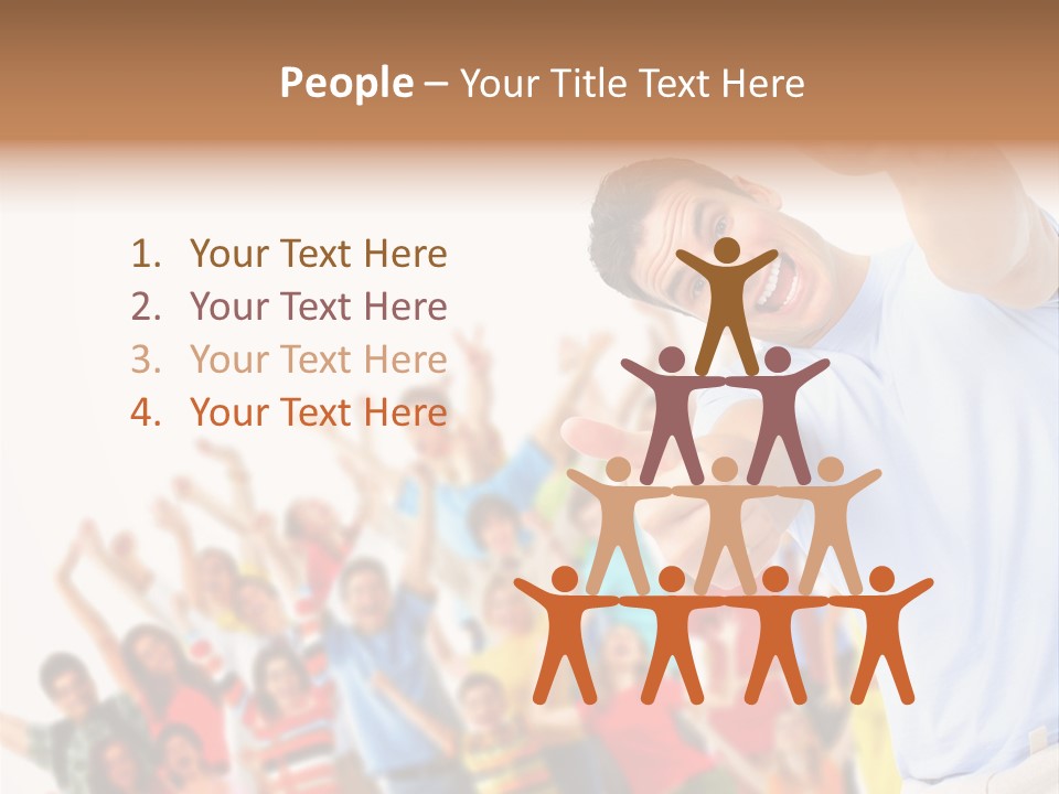 People In The Photo Are Happy PowerPoint Template