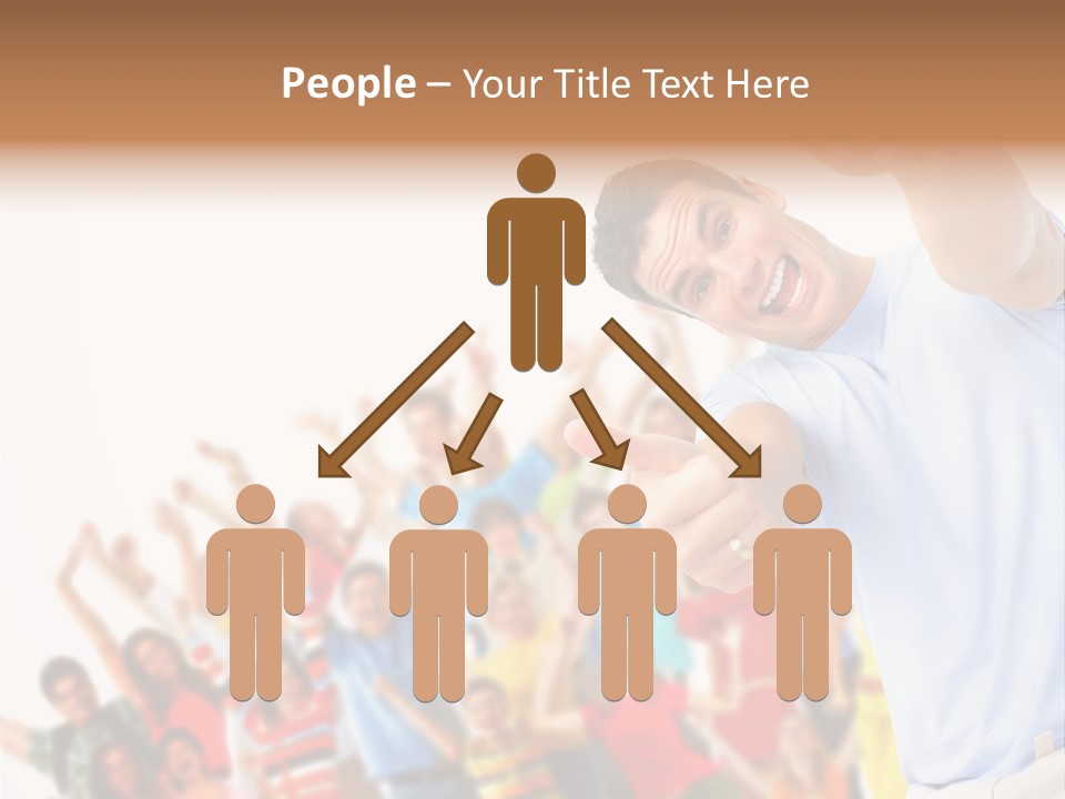 People In The Photo Are Happy PowerPoint Template