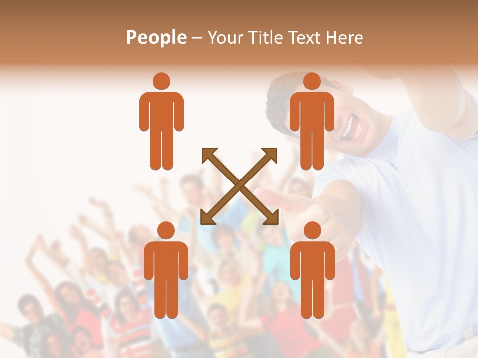 People In The Photo Are Happy PowerPoint Template