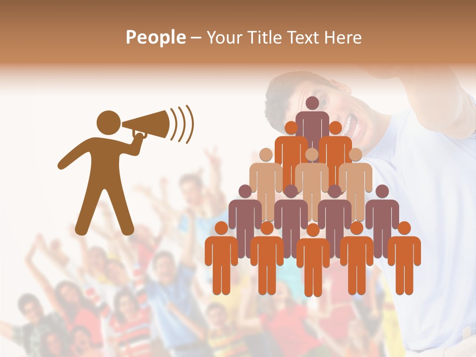 People In The Photo Are Happy PowerPoint Template