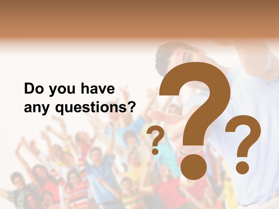 People In The Photo Are Happy PowerPoint Template