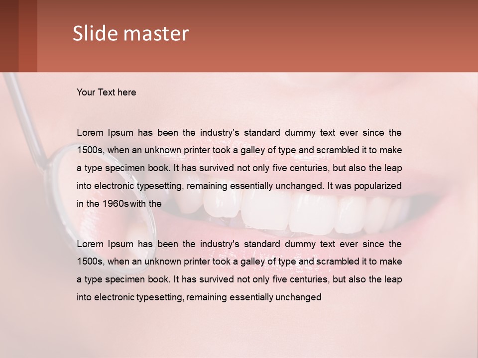 At The Dentist's Appointment PowerPoint Template