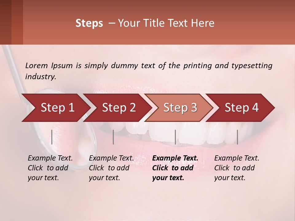 At The Dentist's Appointment PowerPoint Template