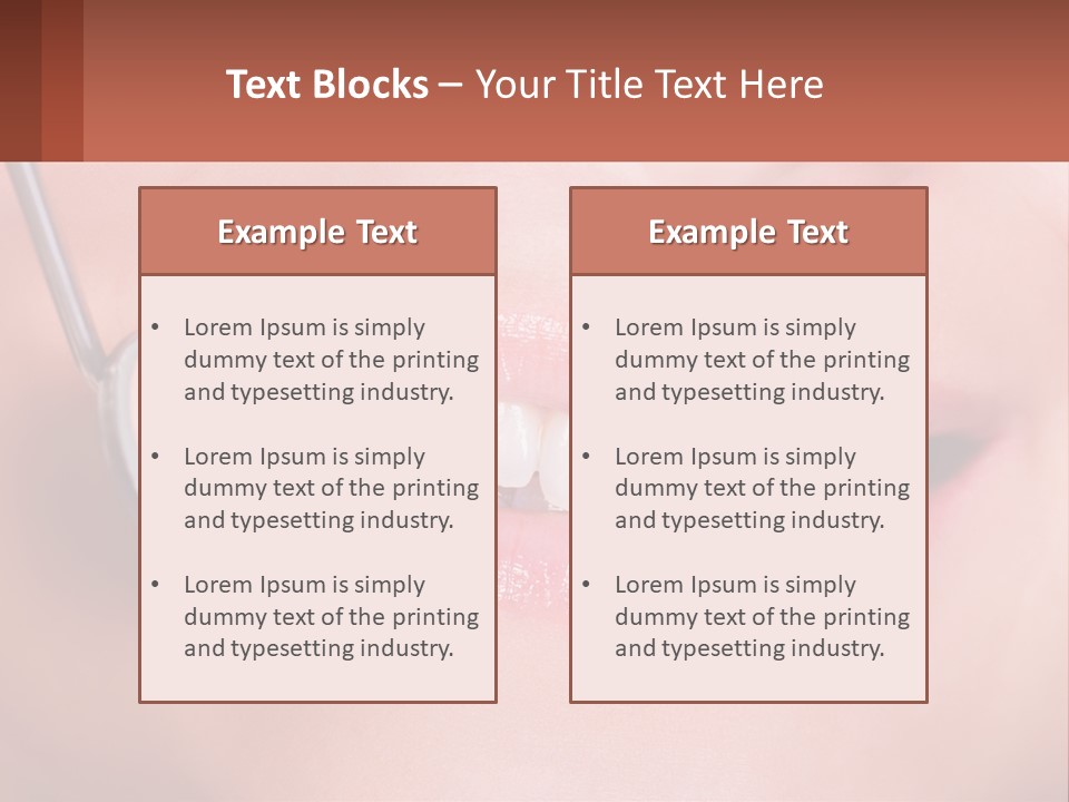 At The Dentist's Appointment PowerPoint Template