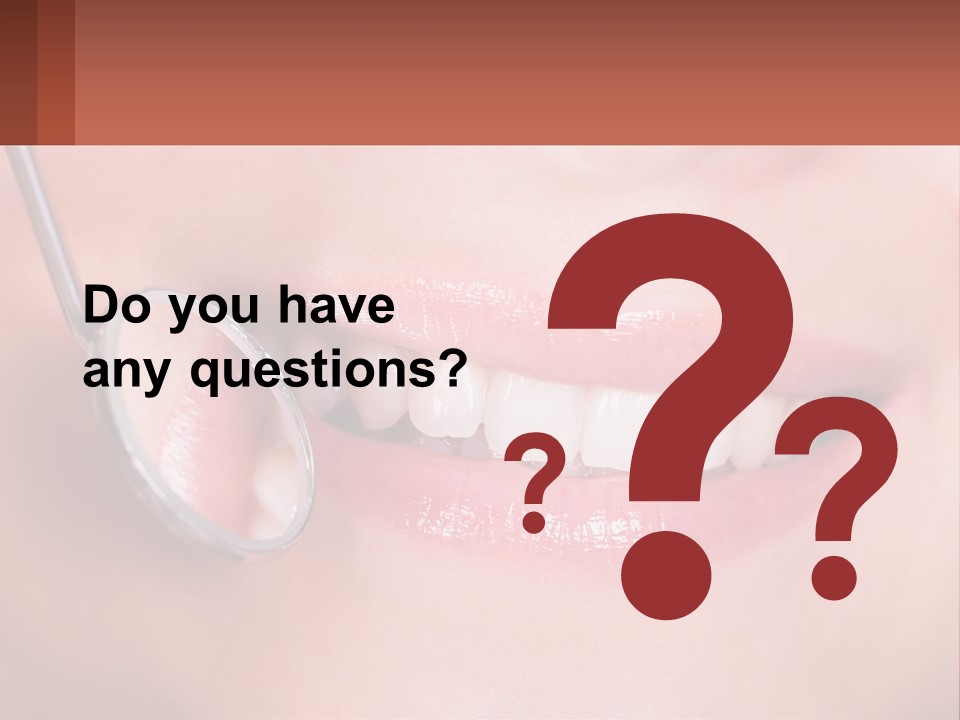 At The Dentist's Appointment PowerPoint Template