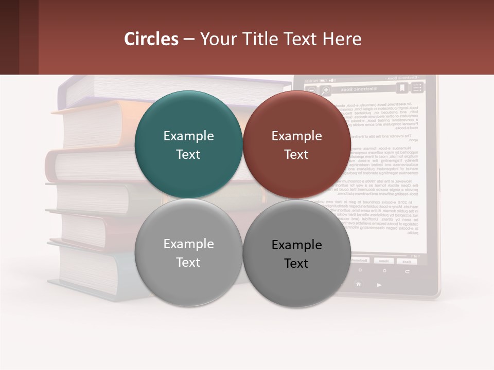 Comparison Of Paper Books And E-Books PowerPoint Template