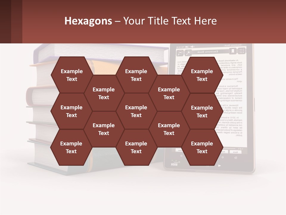 Comparison Of Paper Books And E-Books PowerPoint Template