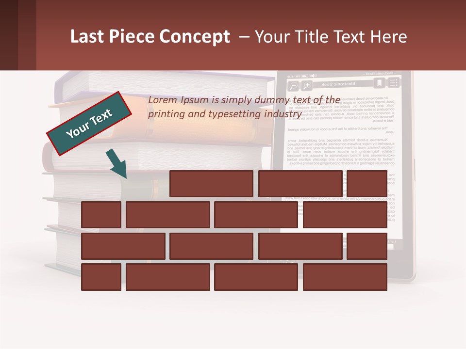 Comparison Of Paper Books And E-Books PowerPoint Template