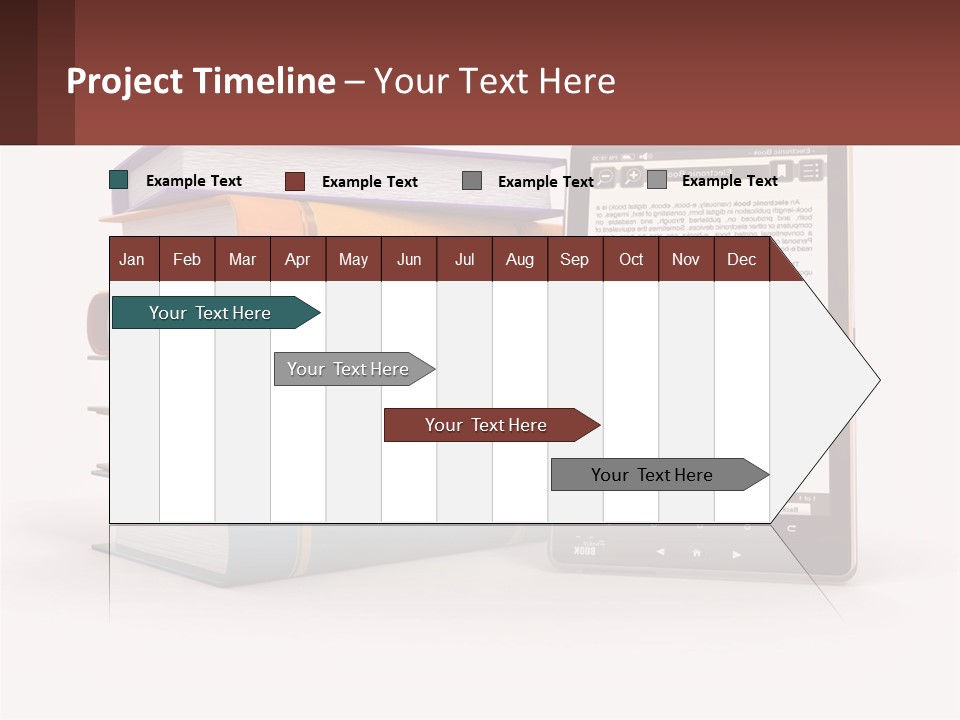 Comparison Of Paper Books And E-Books PowerPoint Template