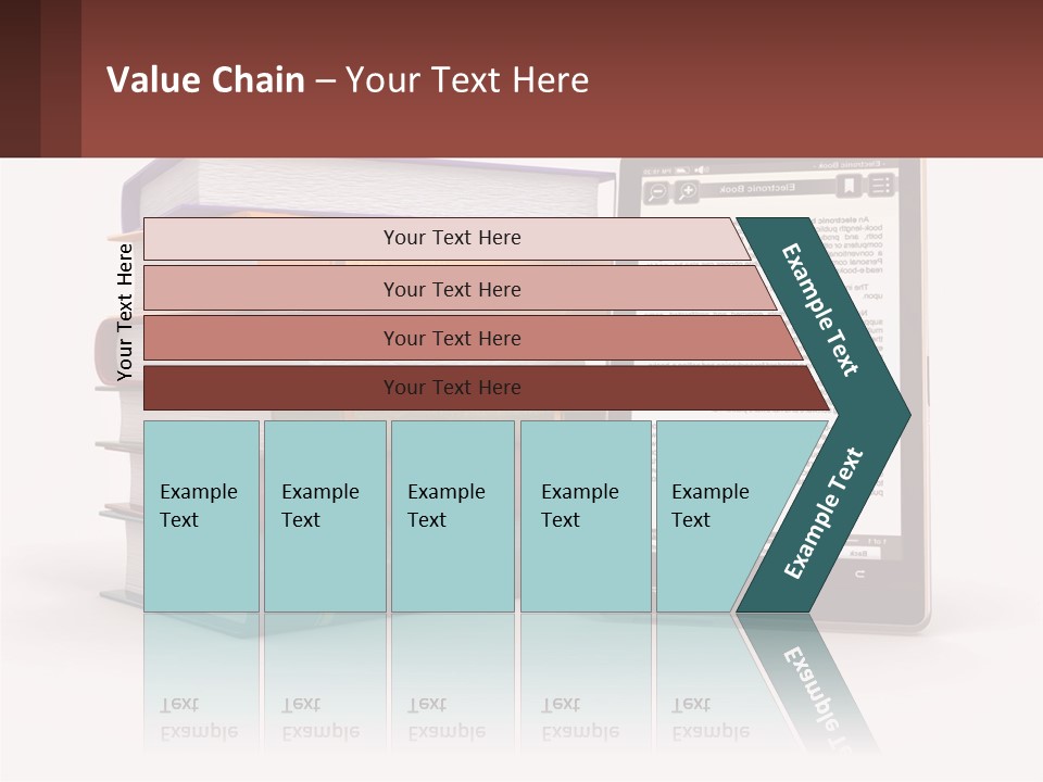 Comparison Of Paper Books And E-Books PowerPoint Template