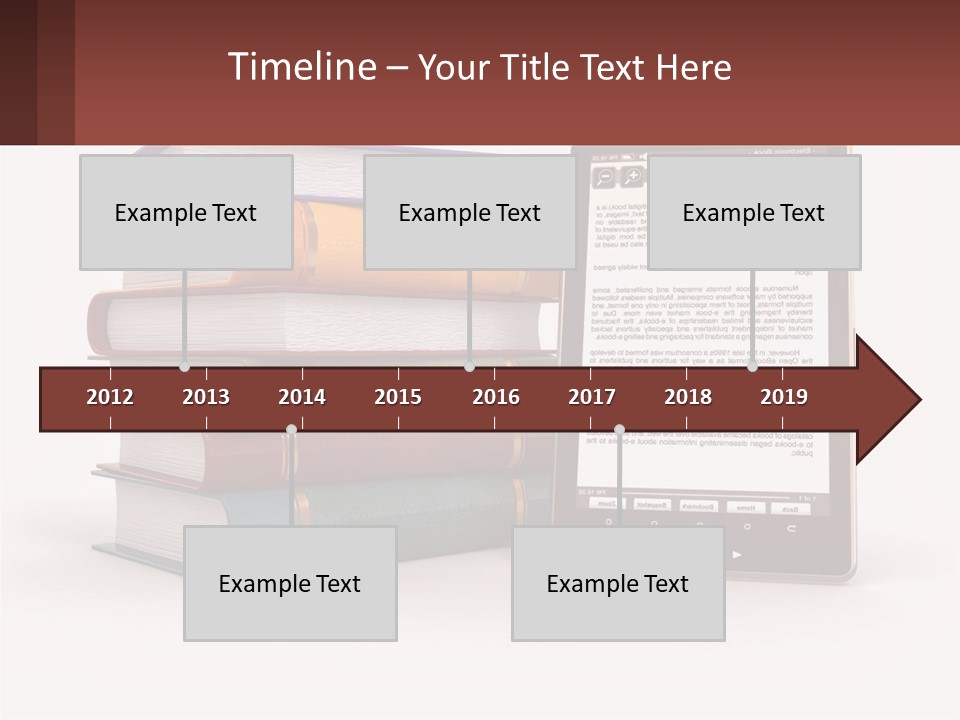 Comparison Of Paper Books And E-Books PowerPoint Template