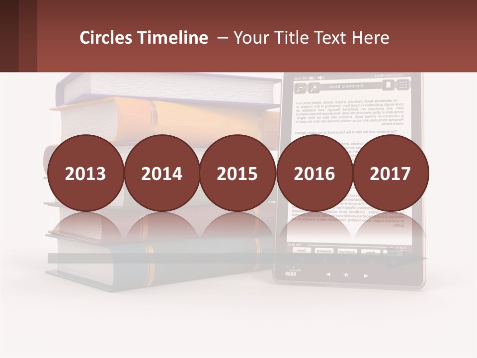 Comparison Of Paper Books And E-Books PowerPoint Template