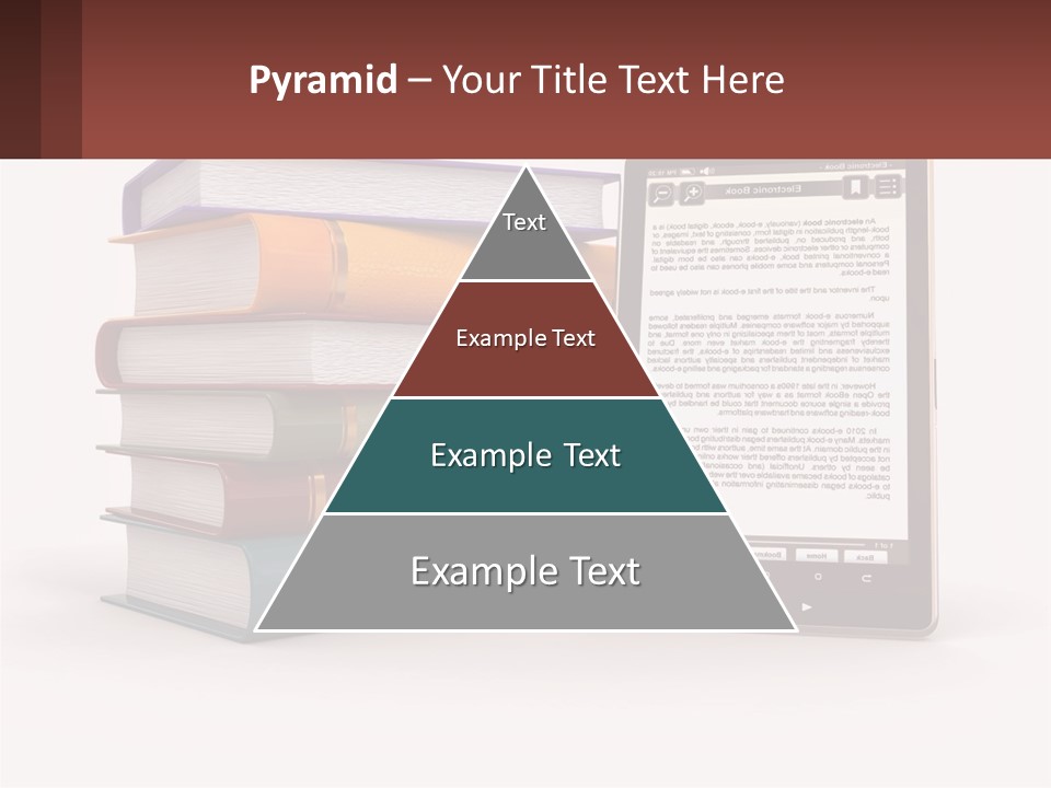 Comparison Of Paper Books And E-Books PowerPoint Template