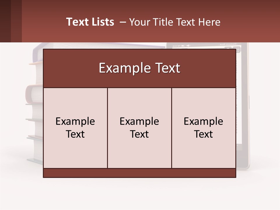 Comparison Of Paper Books And E-Books PowerPoint Template