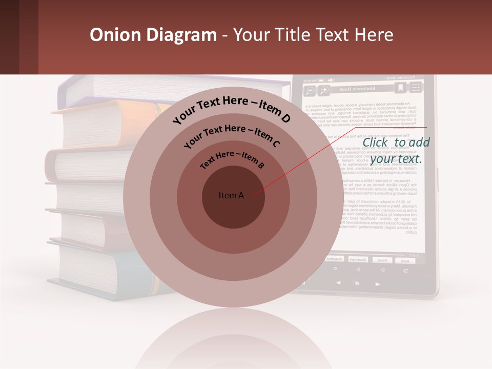 Comparison Of Paper Books And E-Books PowerPoint Template