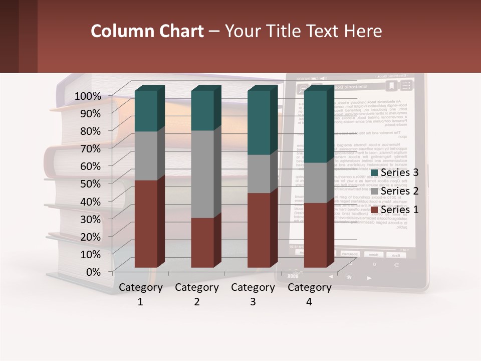 Comparison Of Paper Books And E-Books PowerPoint Template