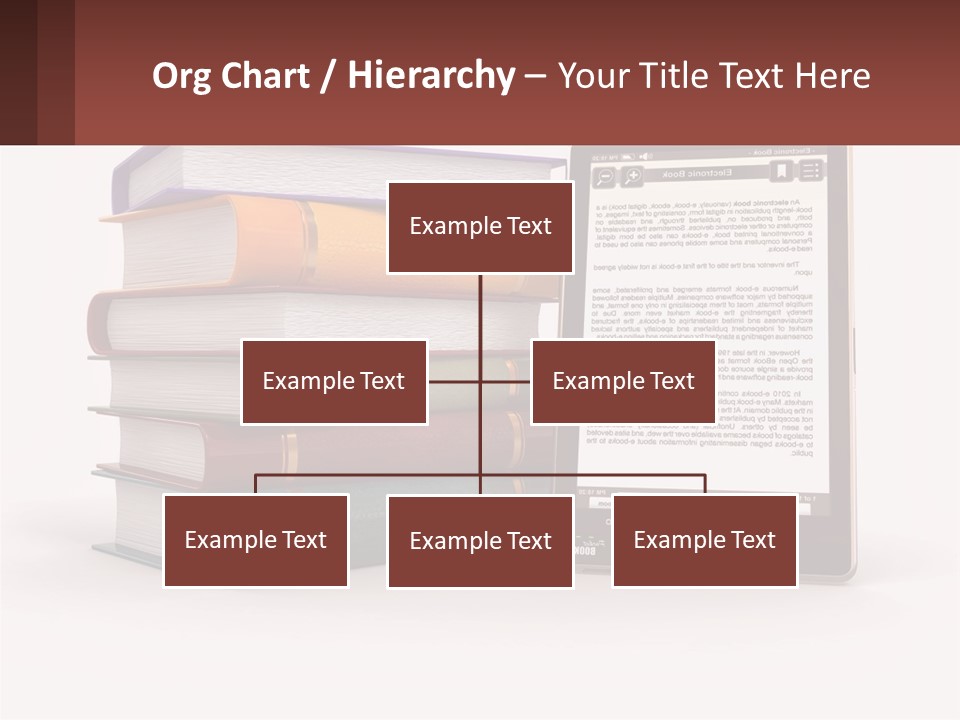 Comparison Of Paper Books And E-Books PowerPoint Template