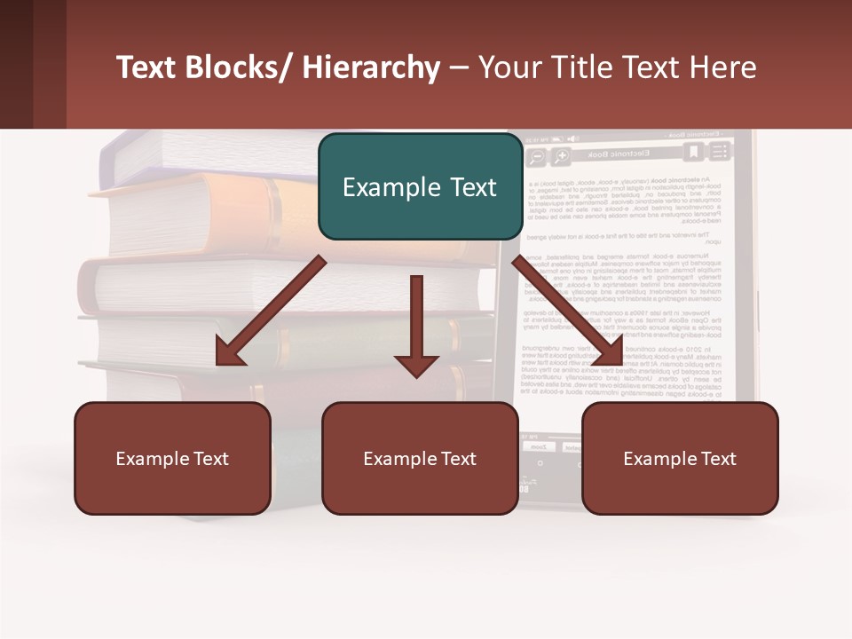 Comparison Of Paper Books And E-Books PowerPoint Template